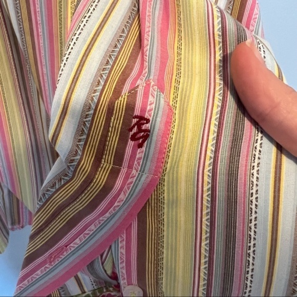Robert Graham Colorful Striped Button Down Collared Shirt - Picture 6 of 11